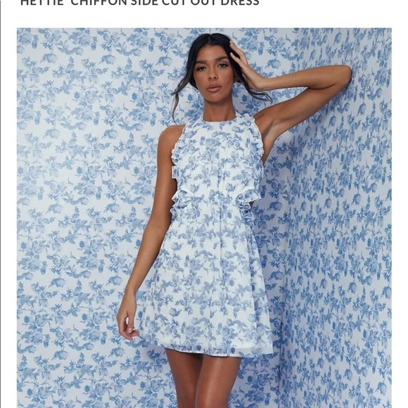 princess polly baby blue dress Elegant Women's Long Sleeve Maxi Casual Dresses main image 0